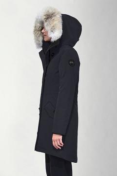 Chamarras Canada Goose Mujer Outlet - Rossclair Abrigos Black Label Azul Marino YT1965023